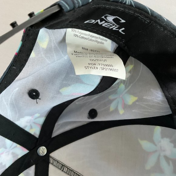 O'NEILL Men's Floral Snapback Hat NWOT Size OS - Picture 6 of 9